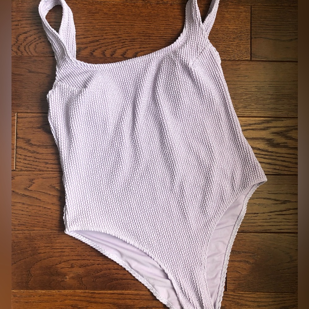 H&M Womens lavender one-piece bathing suit - XS